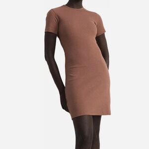 Frank and Oak ribbed t-shirt dress